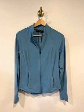 Athleta Salutation Zip Jacket Blue